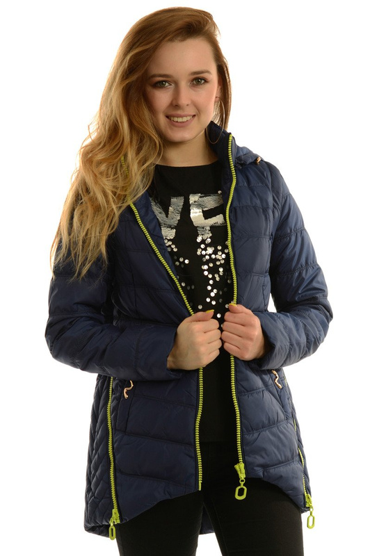 Damska Jesienna Wiosenna Kurtka / Bezrękawnik 2w1 Granatowa