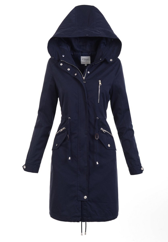 Damska Parka 2w1 Nadia Ciemno Granatowa