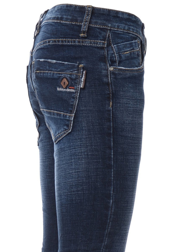 Męskie Spodnie Jeansowe Granatowe