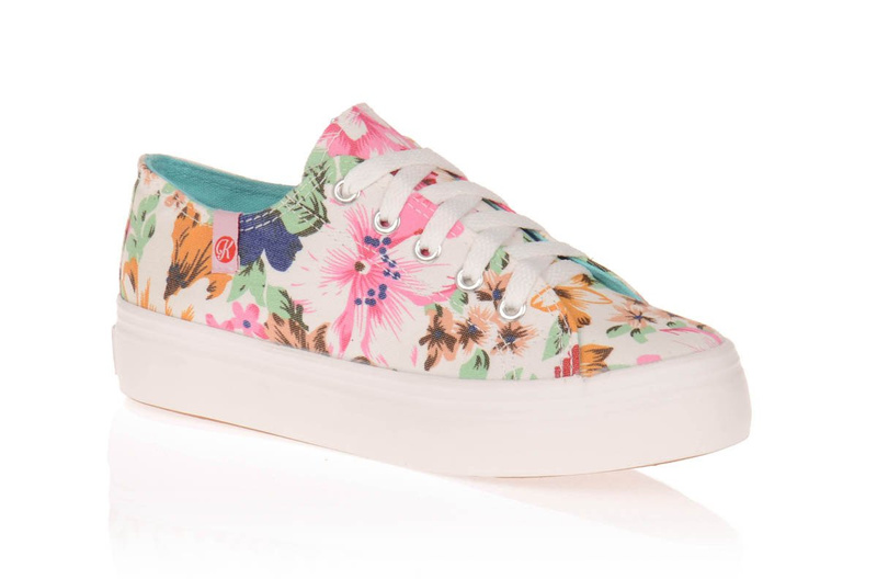 Trampki Tenisówki Creepersy Kylie Kwieciste