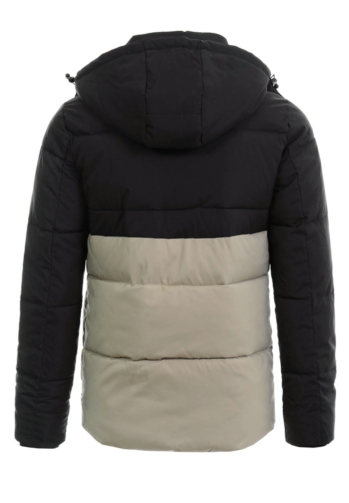 Męska Zimowa Kurtka Roman Czarno-Szara