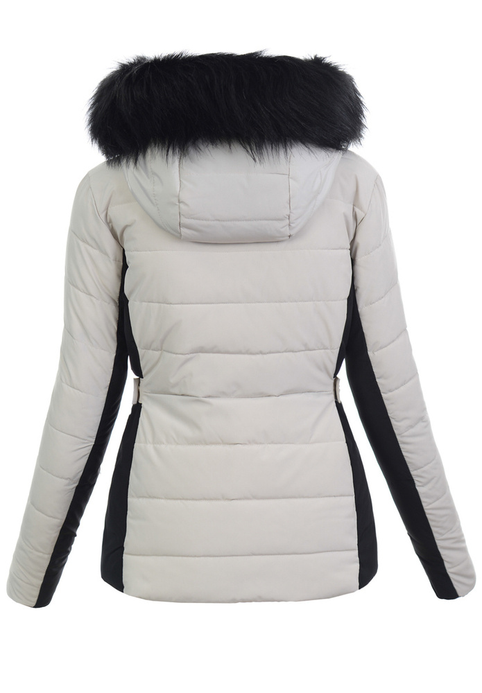 Damska Kurtka Zimowa Rose Ecru