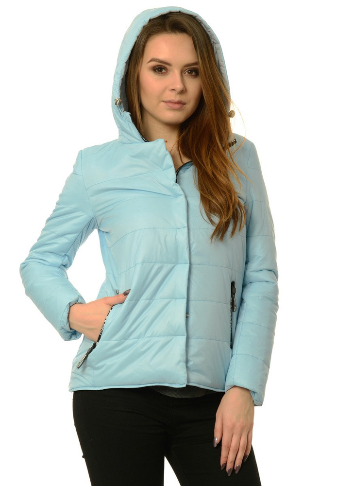 Damska Jesienna Wiosenna Kurtka Paula Błękitna