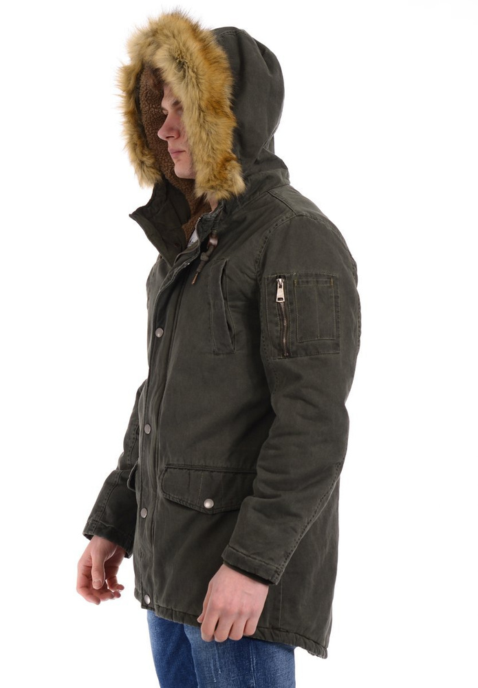 Męska Kurtka Parka Paweł Zielona