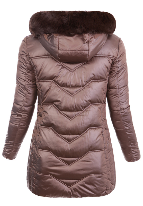 Damska Kurtka Pikowana Rita Brązowa