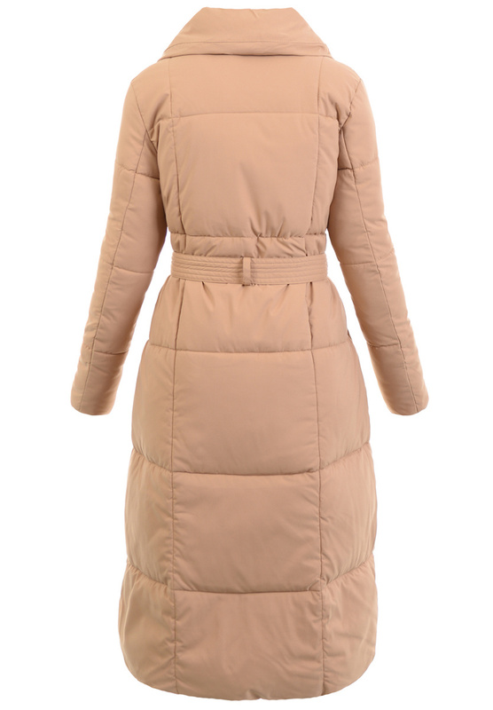 Damska Kurtka Ortalionowa Długa Noemi Jasno Brązowa