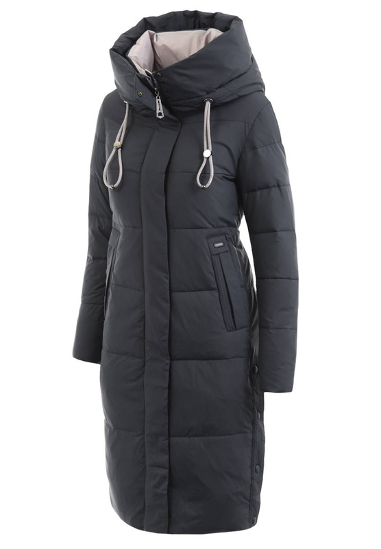 Damska Kurtka Ortalionowa Długa Margaret Czarna