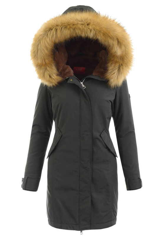 Parka Zimowa Parka Andrea Khaki