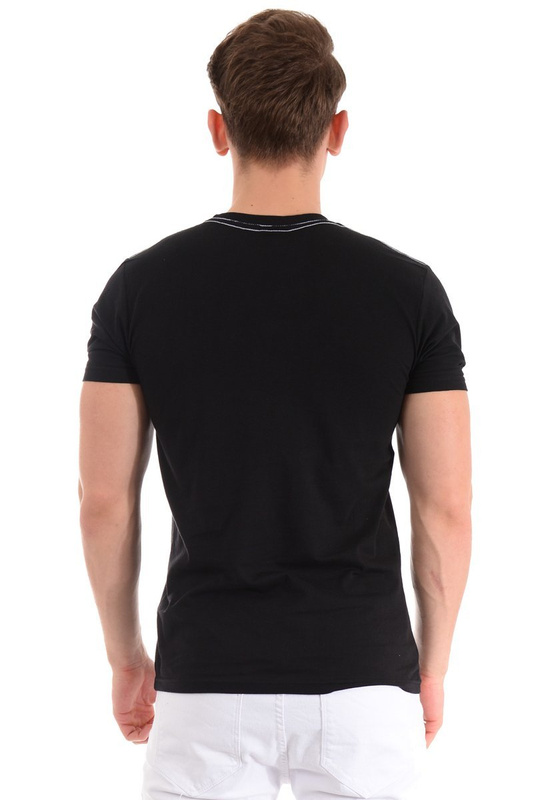 Męska Koszulka T-Shirt Nadruk Czarna