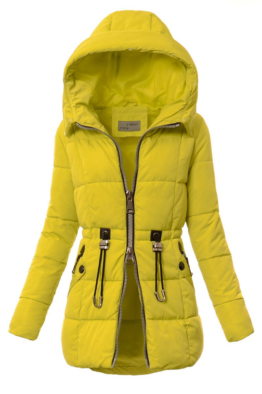 Damska Kurtka Ortalionowa Lena Limonkowa