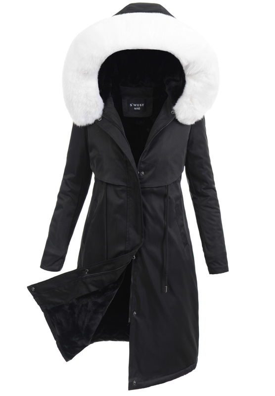 Damska Kurtka Parka Zimowa Natalia Czarna