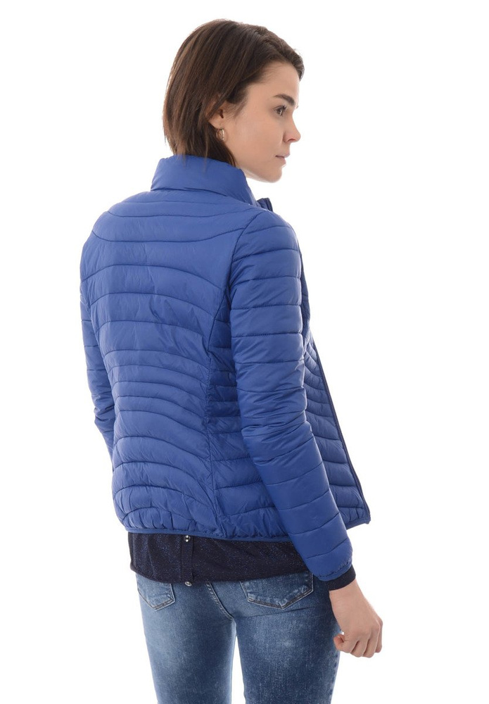 Damska Wiosenna Kurtka Niebieska