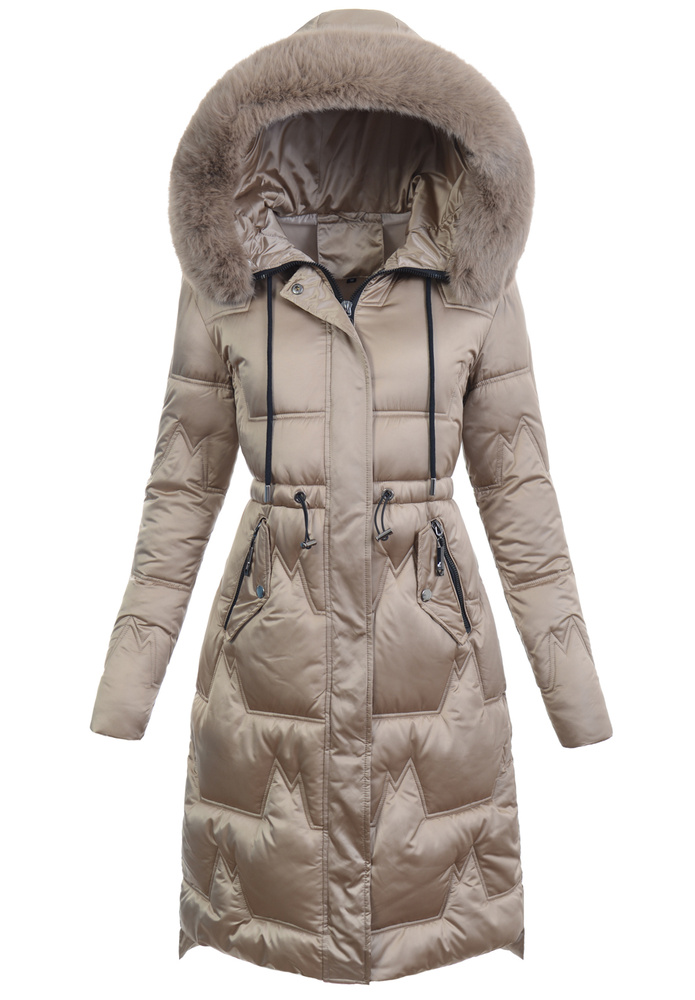 Damska Kurtka Zimowa Patrycja Beżowa