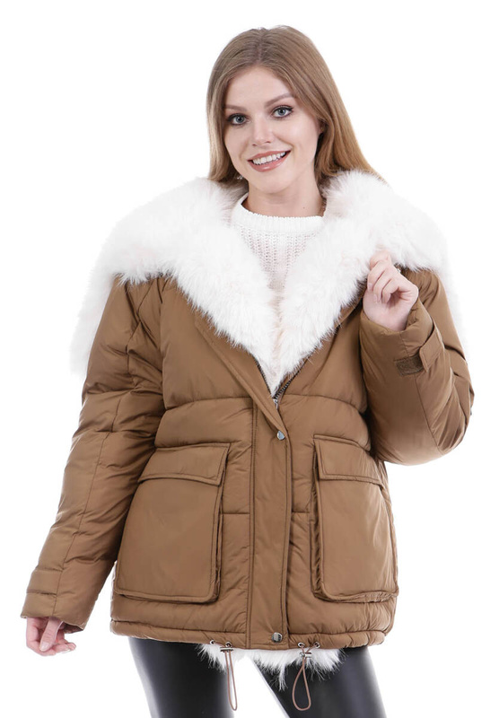 Damska Kurtka Pikowana Kristin Brązowa