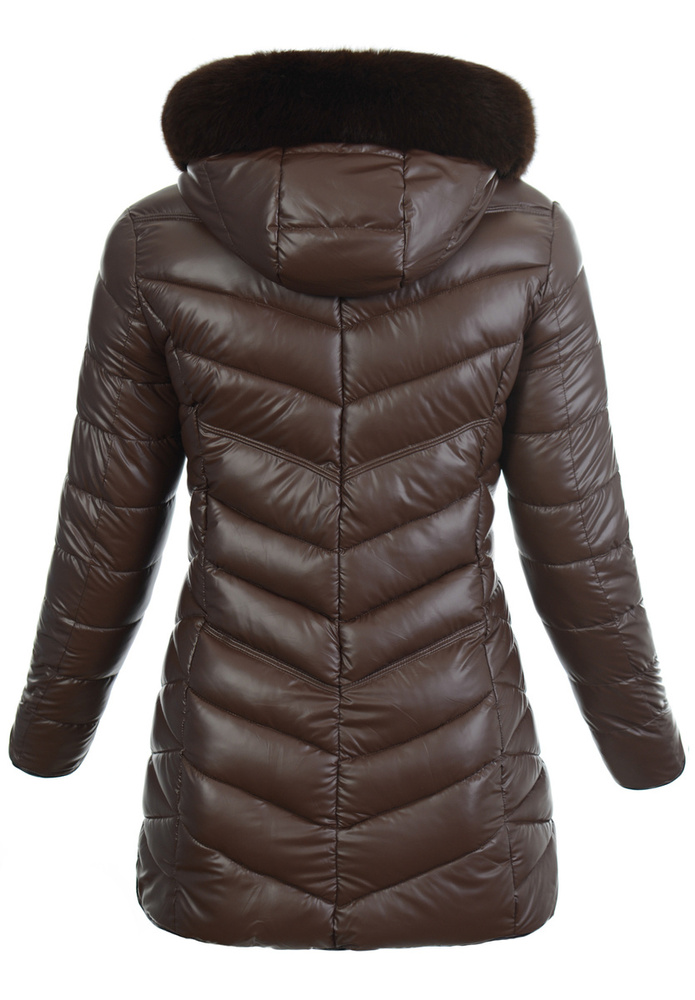 Damska Kurtka Ortalionowa Elena Brązowa
