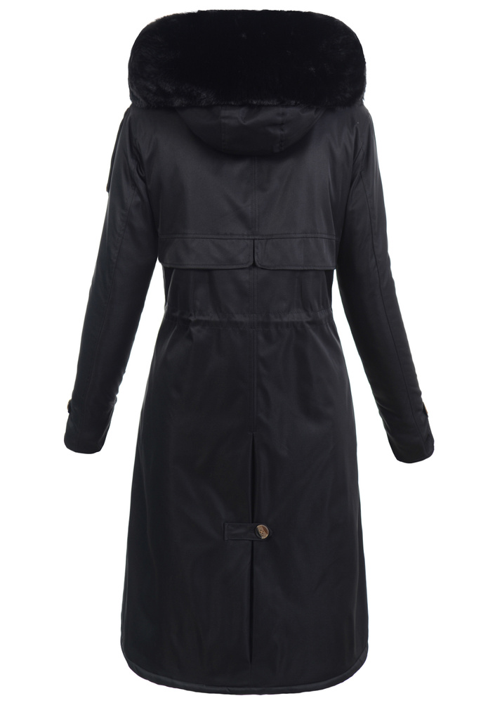 Damska Kurtka Parka Zimowa Dominika Czarna