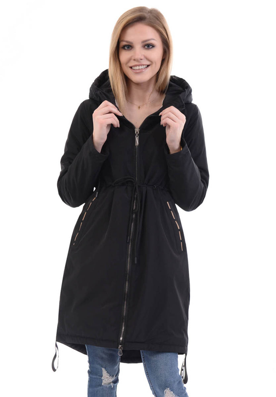 Kurtka Przejściowa Wiosenna Etien Czarna