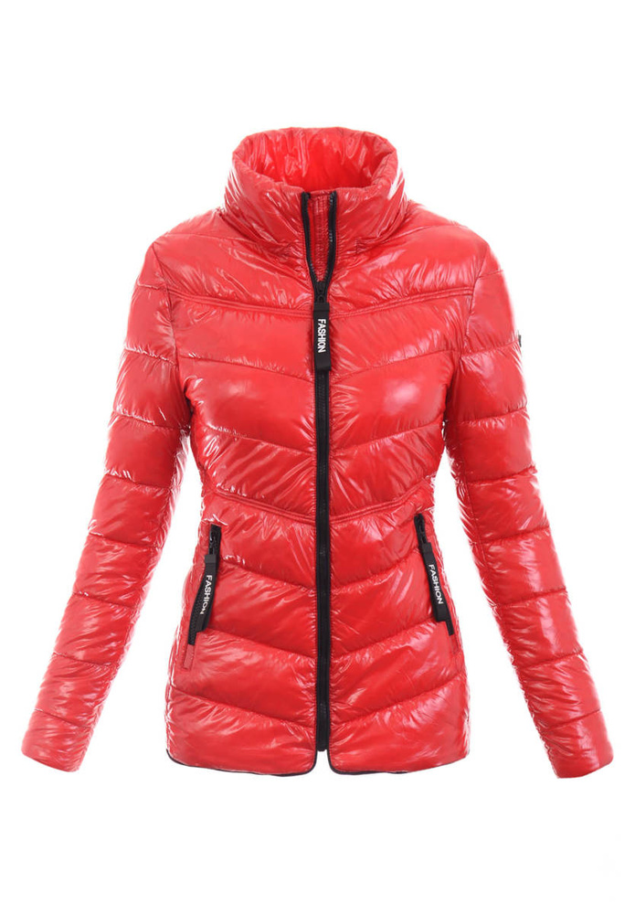Damska Wiosenno - Jesienna Kurtka Samanta Czerwona