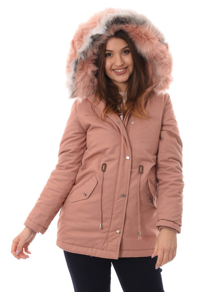 Damska Kurtka Parka Zimowa Kornela Różowa
