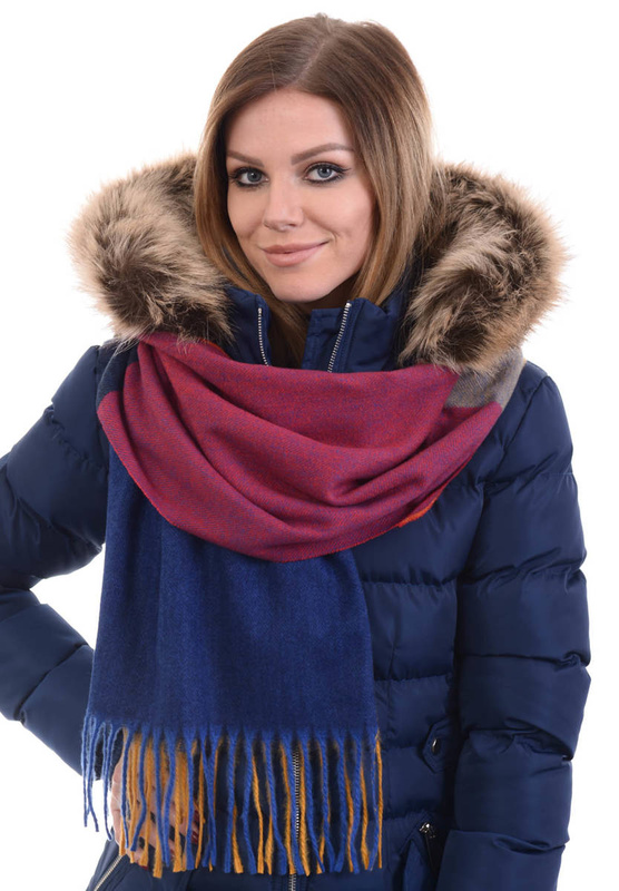 Szal Damski Niebieski