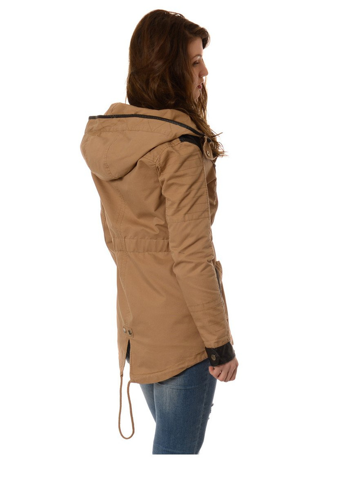 Damska Kurtka Parka Przejściowa Juliette Beżowa