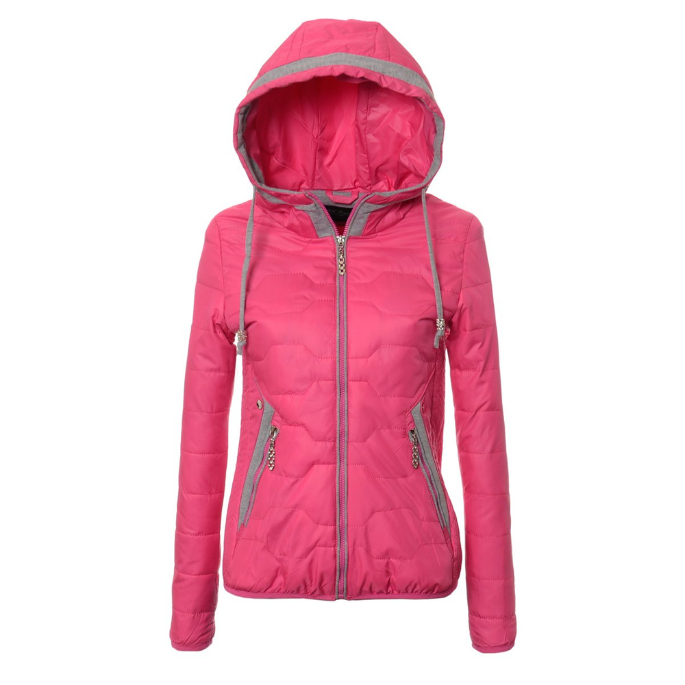 Damska Kurtka Ortalionowa Wiosenna - Jesienna Vittoria Fuksja