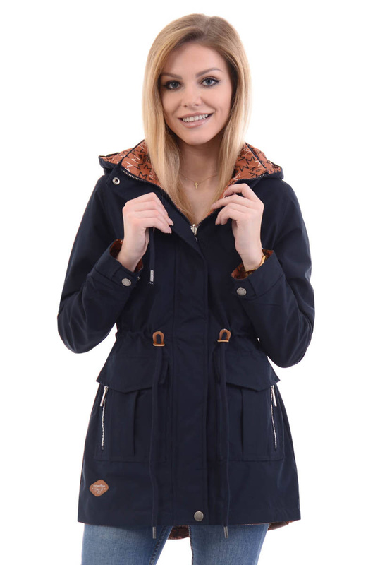 Kurtka Dwustronna Wiosenna Teresa Granatowa