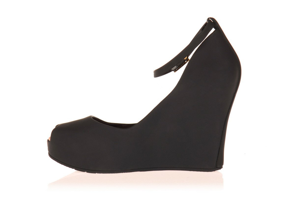 Gumowe Koturny Meliski Mat Czarne