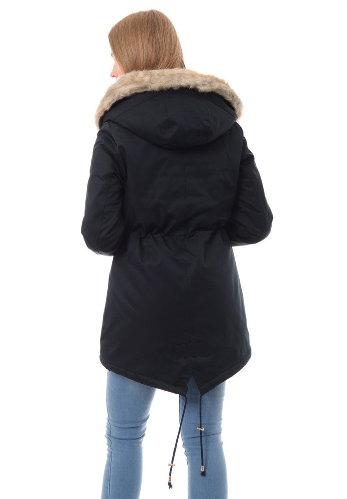 Damska Zimowa Parka Roksana Granatowa