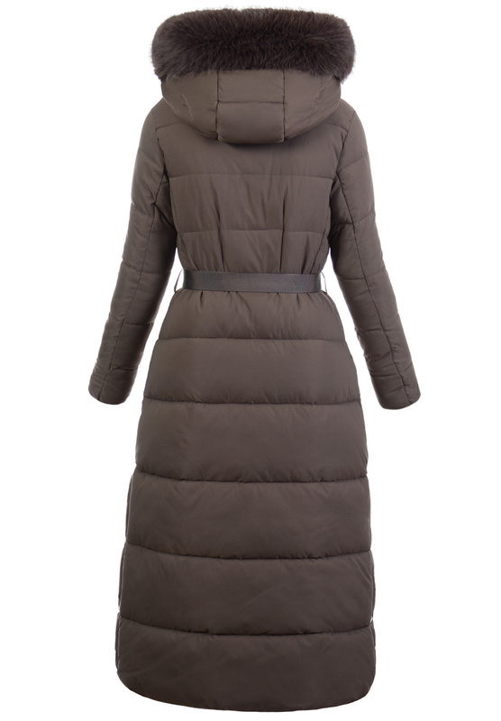 Damska Kurtka Ortalionowa Długa Lorena Brązowa