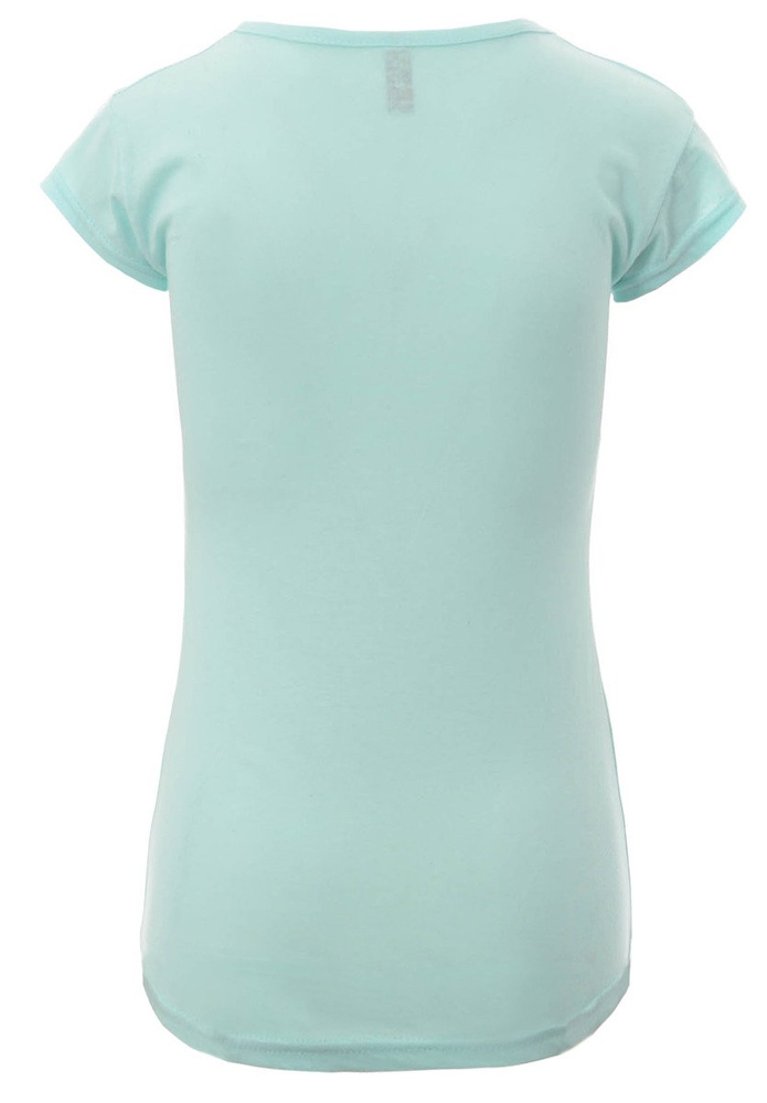 Damska Koszulka Krótki Rękaw T-Shirt Nadruk Kieszonka Zielona