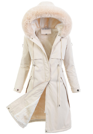 Damska Kurtka Parka Astrid Beżowa