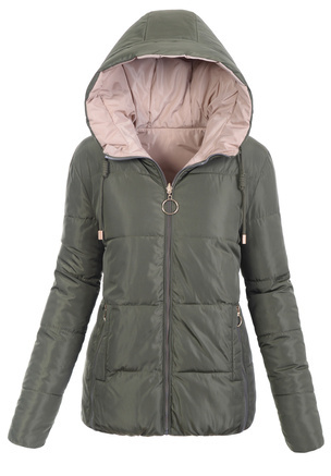 Damska Kurtka Ortalionowa Dwustronna Nastia Khaki