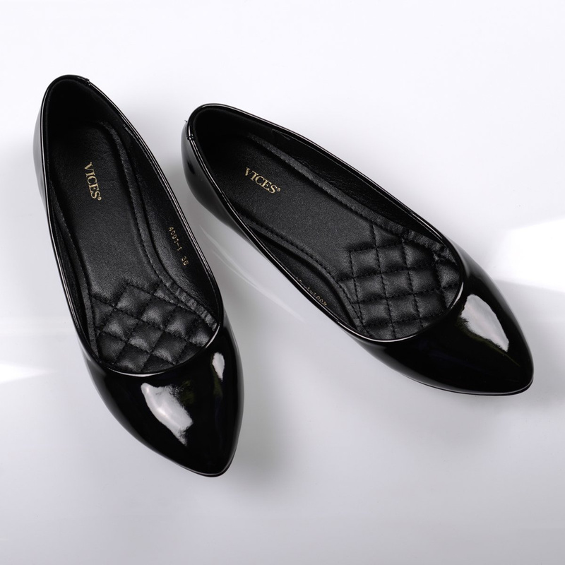 Damskie Buty Baleriny Clarisse Czarne