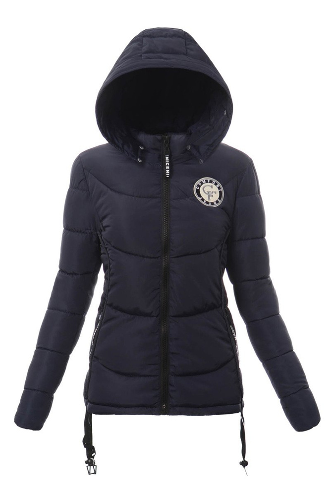 Damska Zimowa Kurtka Ortalionowa Granatowa