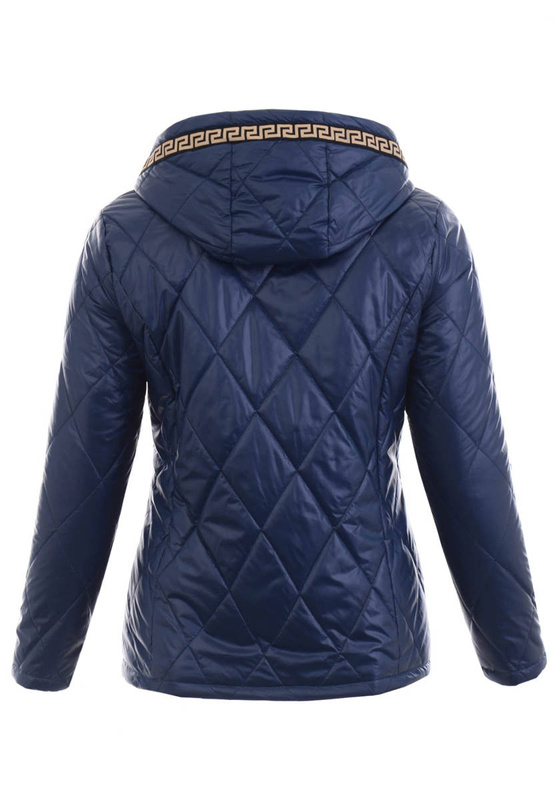 Damska Wiosenna Kurtka Ludmiła Granatowa