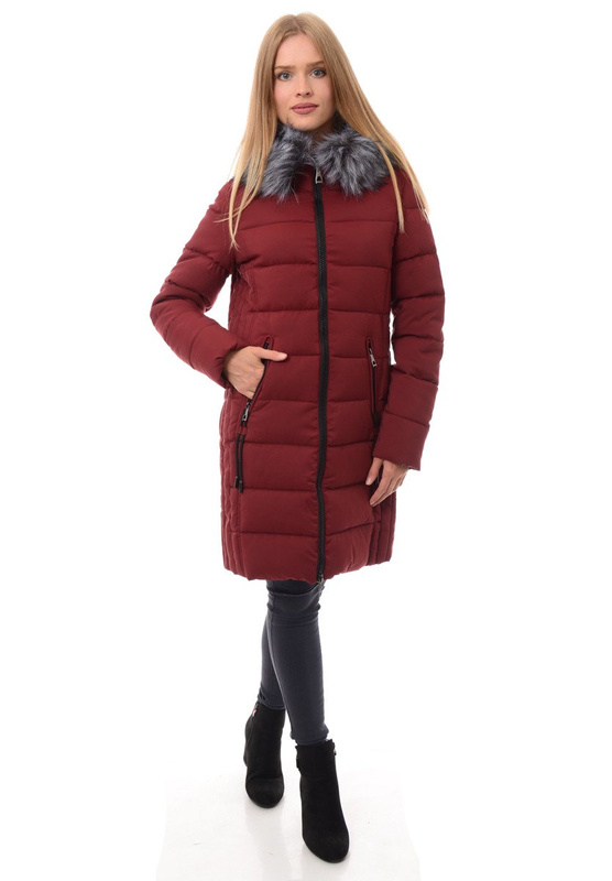 Kurtka Zimowa Karolina Bordowa