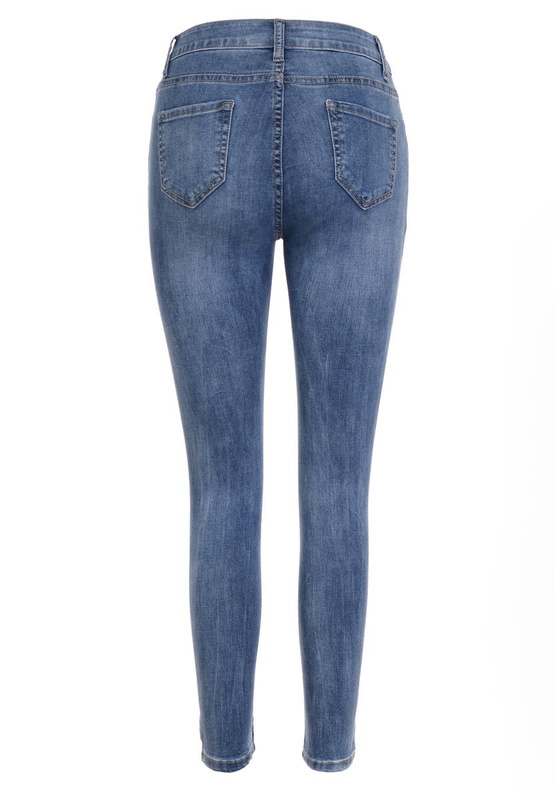 Damskie Spodnie Jeansowe Niebieskie