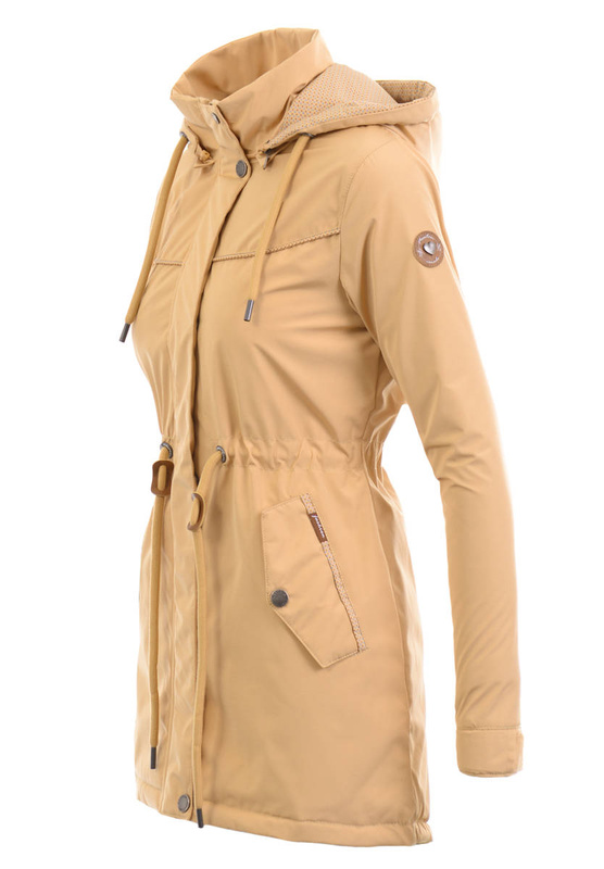 Damska Kurtka Parka Wiosenna Madlen Beżowa