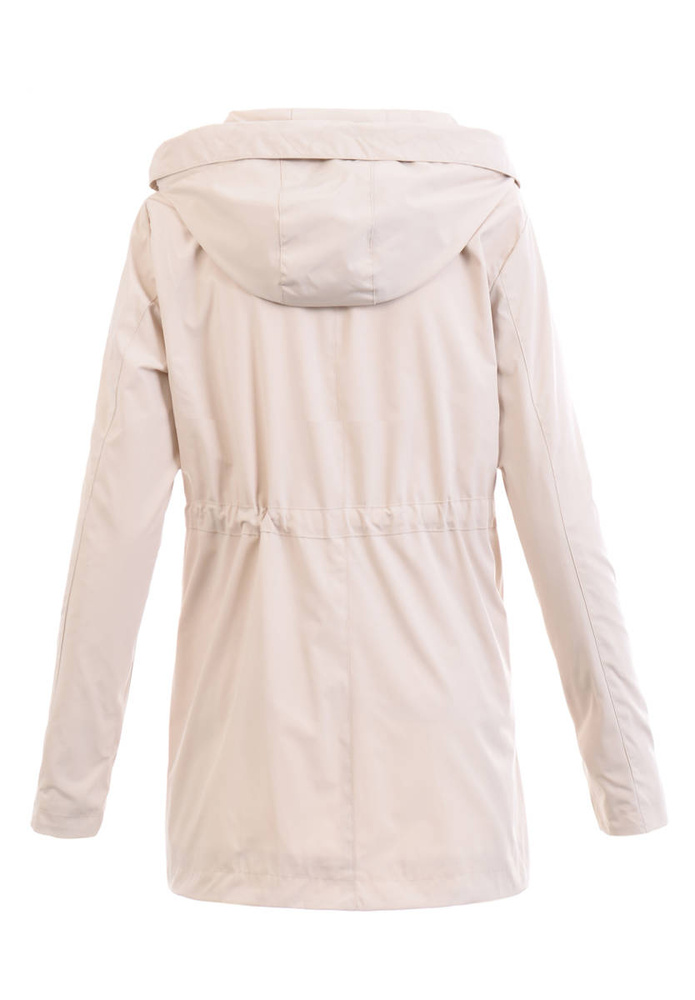 Damska Kurtka Parka Wiosenna Sabina Kremowa