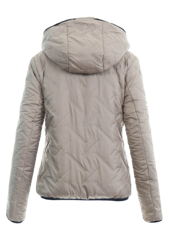 Damska Kurtka Zimowa Dwustronna Magdalena Beżowa
