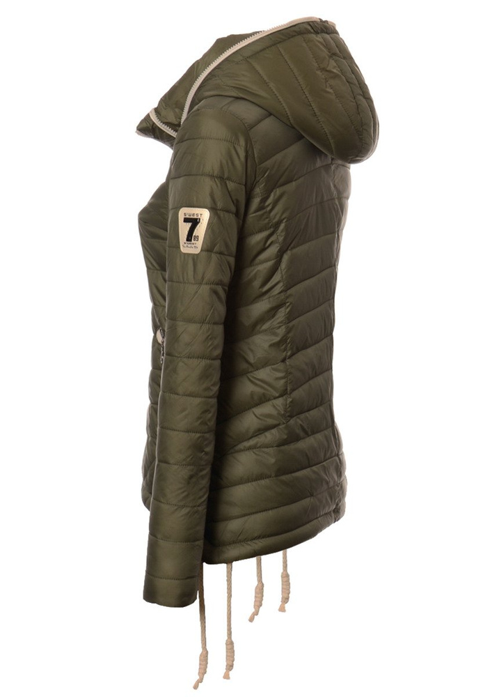 Damska Jesienna Kurtka Ortalionowa Eva Zielona