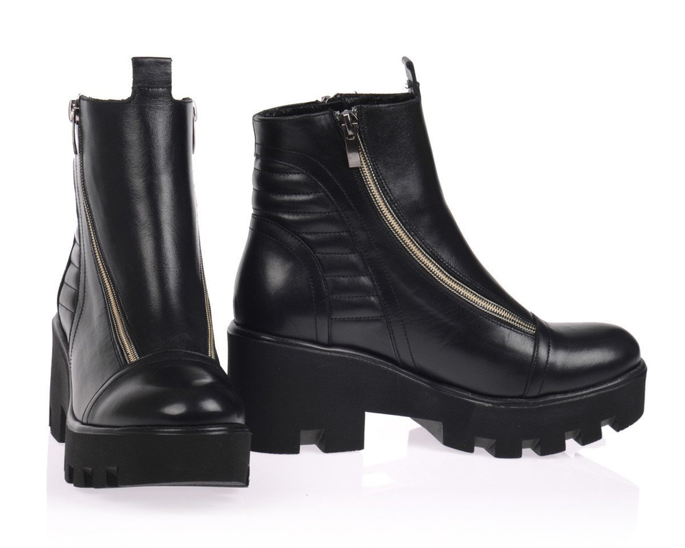 Polskie Botki Militarne Skóra Czarne