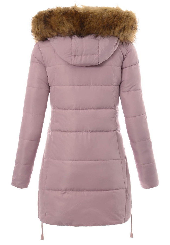 Damska Zimowa Ortalionowa Kurtka Pamela Różowa