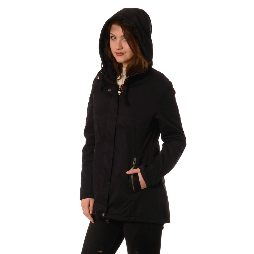Kurtka Parka Wiosenna Czarna