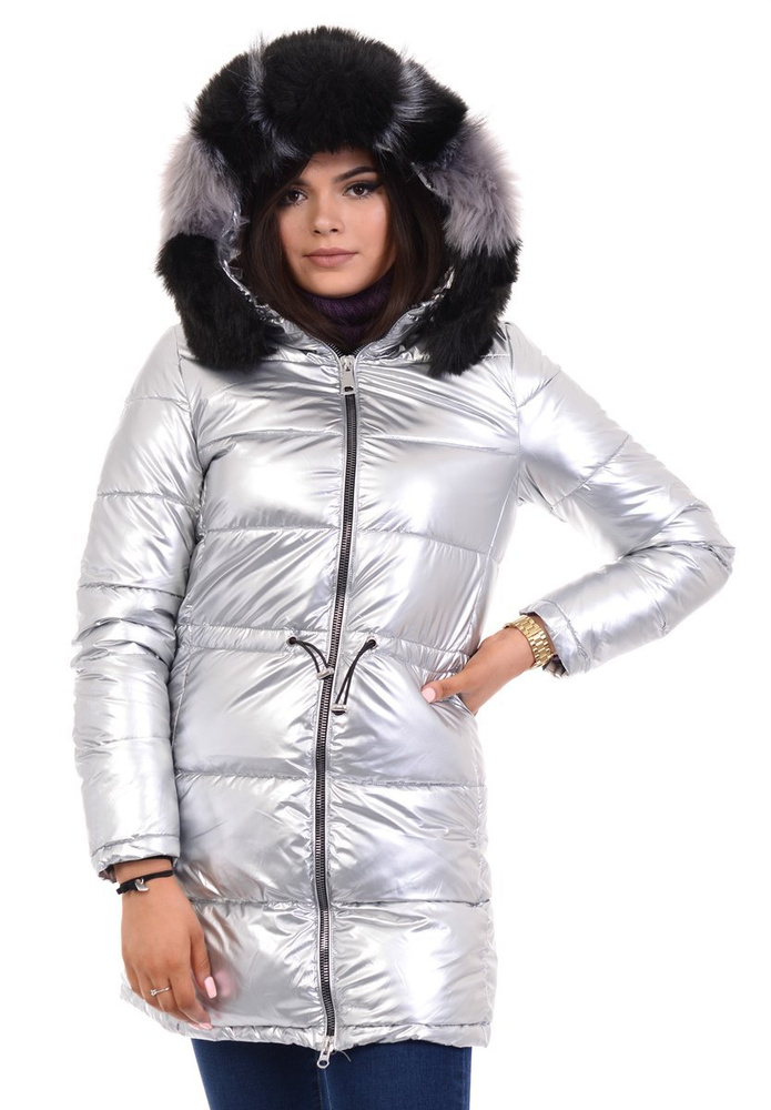 Damska Kurtka Ortalionowa Adelajda Szara