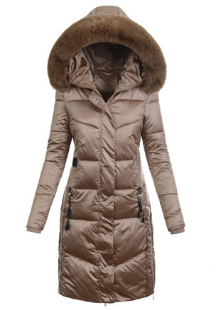 Damska Kurtka Zimowa Jolanta Jasno Brązowa
