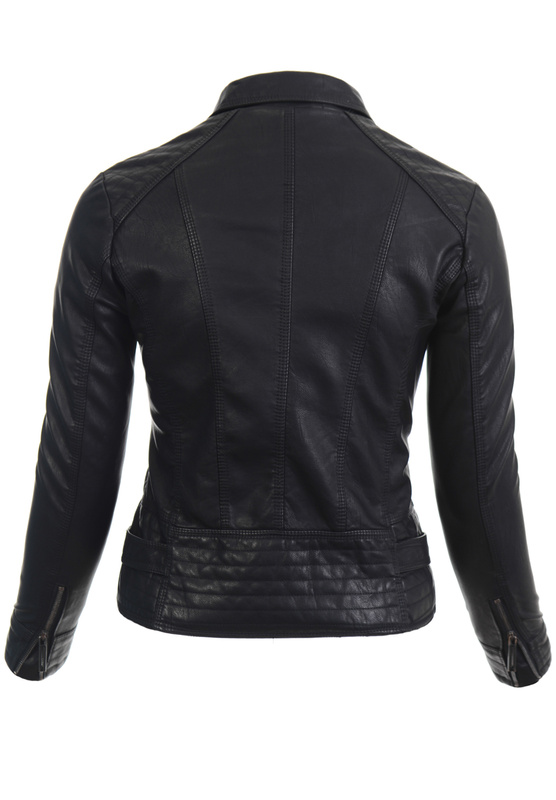 Damska Kurtka Ramoneska Adelina Czarna