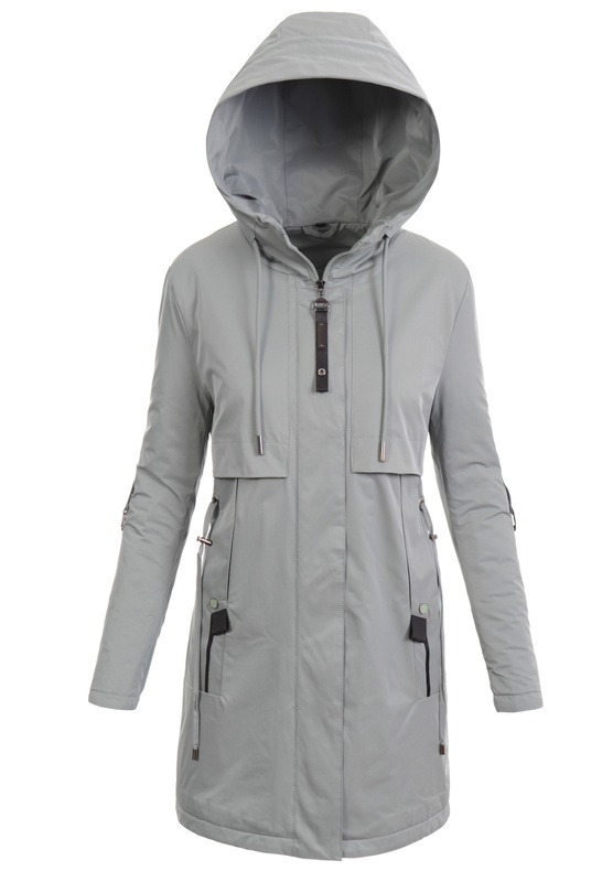 Damska Wiosenna Kurtka Płaszcz Parka Oksana Miętowa