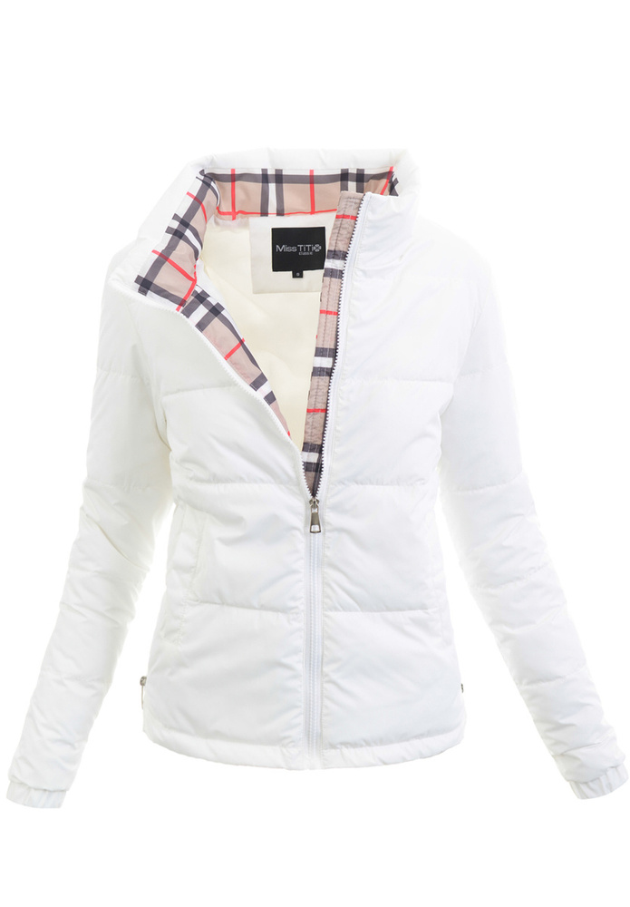 Damska Kurtka Przejściowa Wiosenna Klara Biała